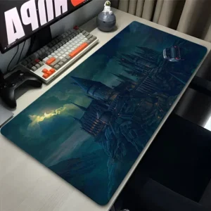 Gaming Mouse Pad Anime Castle Potters 900x400 Non-Slip Rubber Extended Desk Mat Laptop Harries Gamer Cabinet HD Keyboard Rug XXL