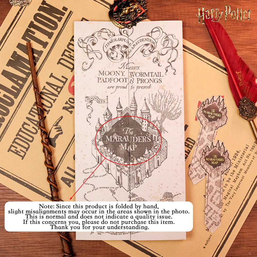 Harry Potter Map Magic Academy Hogwarts Theme HD Full Version Expandable Stereoscopic Magic Treasure Hunt Map Birthdays Gifts - Imagem 5