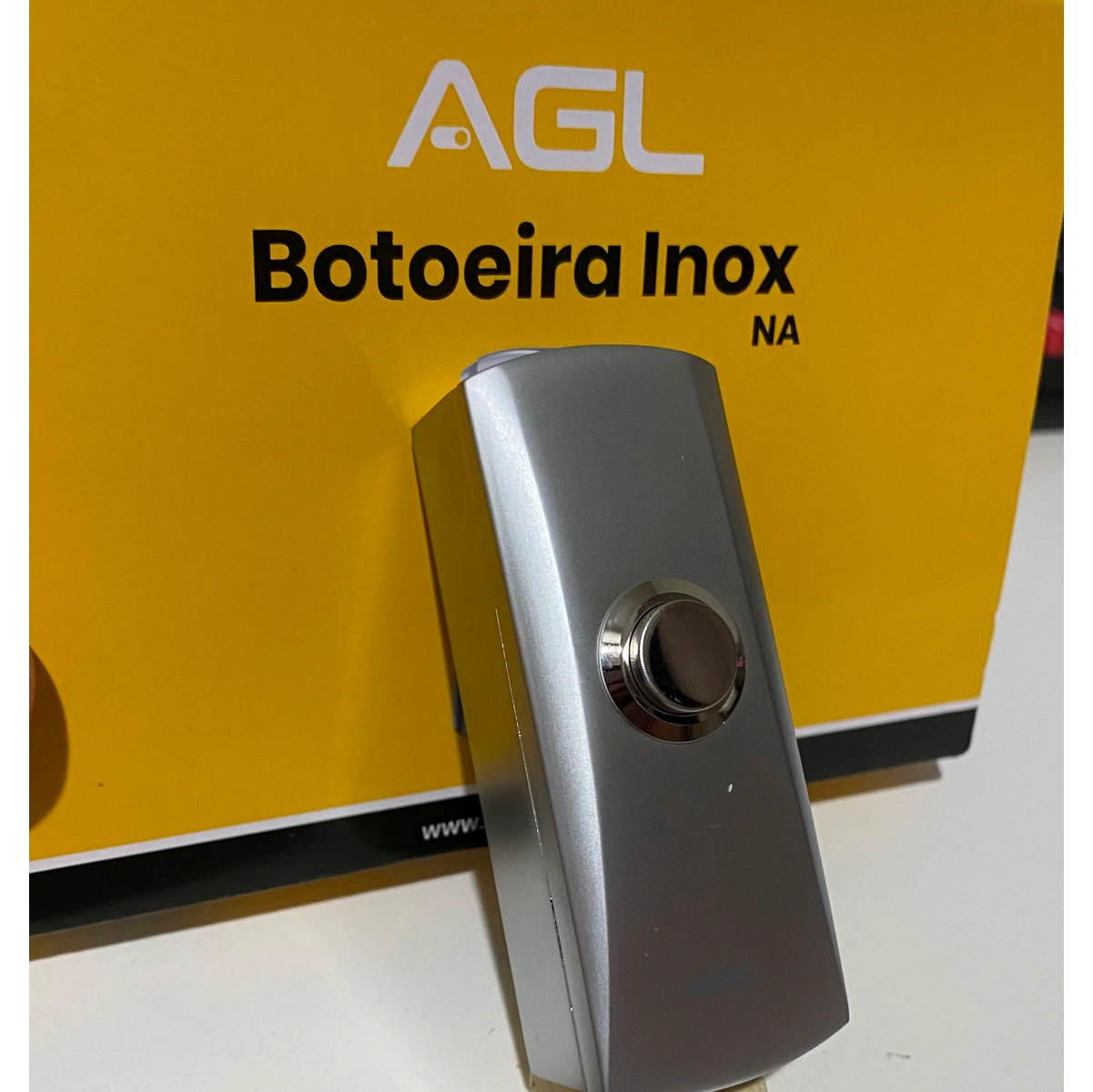 Botoeira Sobrepor Inox Contato Seco N.A. Tipo campainha - Imagem 2