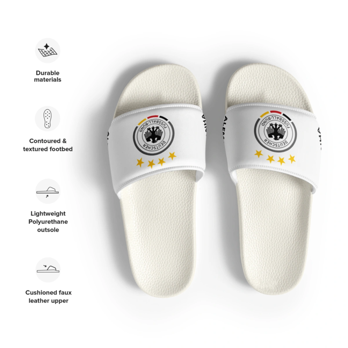 Chinelo Slide Masculino Seleção Alemanha Varias Estampas - Imagem 37
