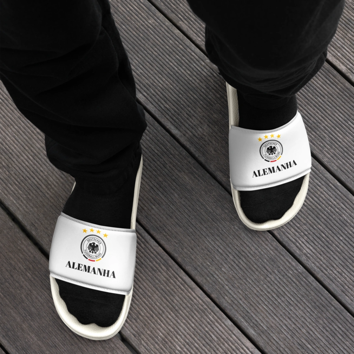Chinelo Slide Masculino Seleção Alemanha Varias Estampas - Imagem 55