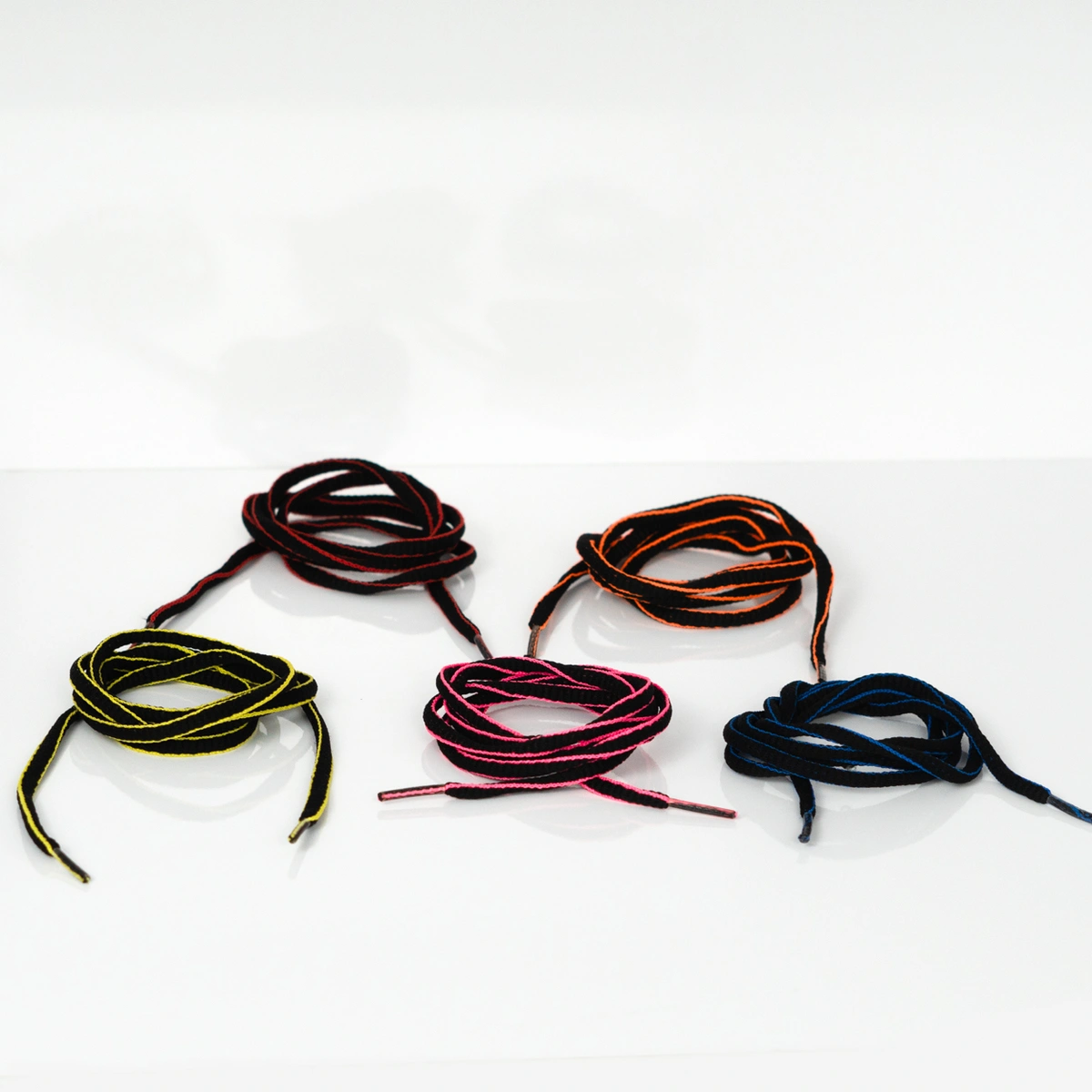 Par de Cadarço Redondo Bicolor 105cm para Tênis e Botas - Imagem 5
