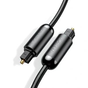 Cabo Óptico Áudio Digital Toslink Ugreen 1m – Som HiFi Profissional