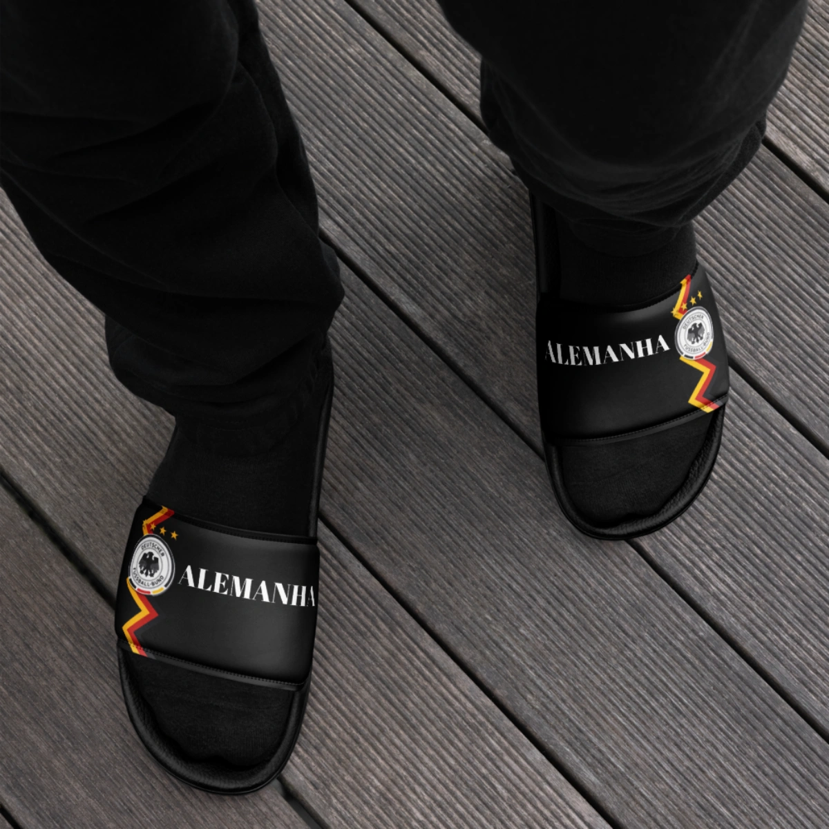 Chinelo Slide Masculino Seleção Alemanha Varias Estampas - Imagem 80