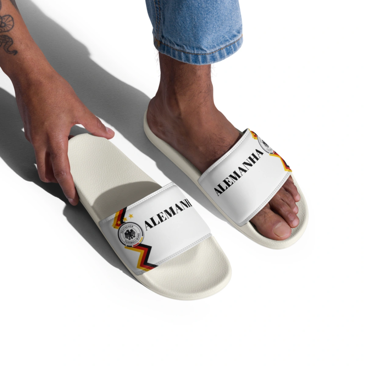 Chinelo Slide Masculino Seleção Alemanha Varias Estampas - Imagem 74