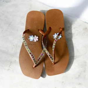 Chinelo De Dede Feminino Confortável Macio Casual Pedrarias