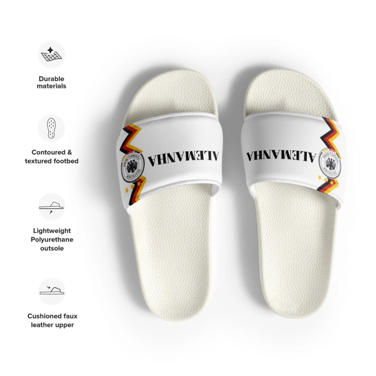Chinelo Slide Masculino Seleção Alemanha Varias Estampas - Imagem 67