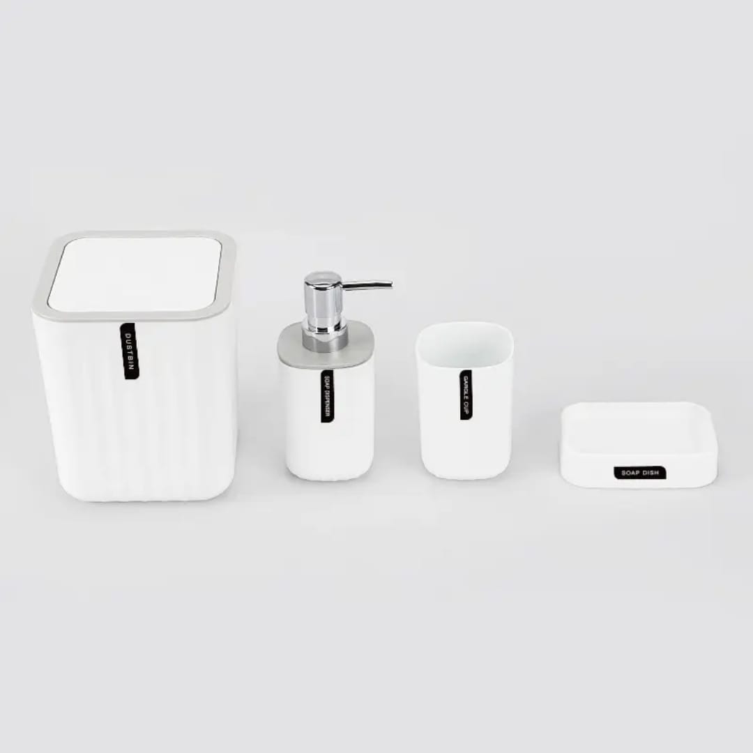 Kit Banheiro Lavabo 4 Peças Resistente e Moderno - Imagem 4