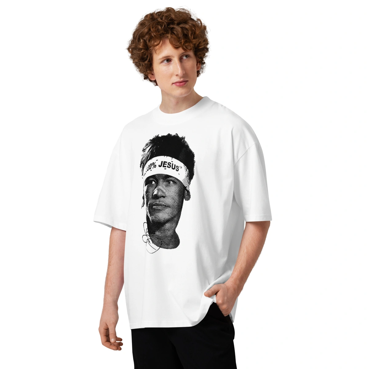 Camiseta Masculina Oversized Neymar 100% Jesus - Imagem 8