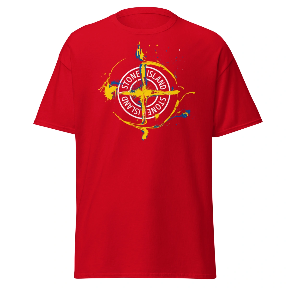Camiseta Masculina Stone Island Blue & Gold - Imagem 25