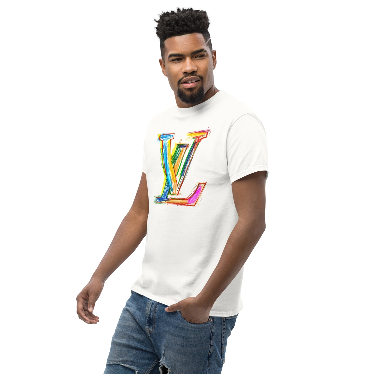 Camiseta Masculina Louis Vuitton Street - Imagem 6