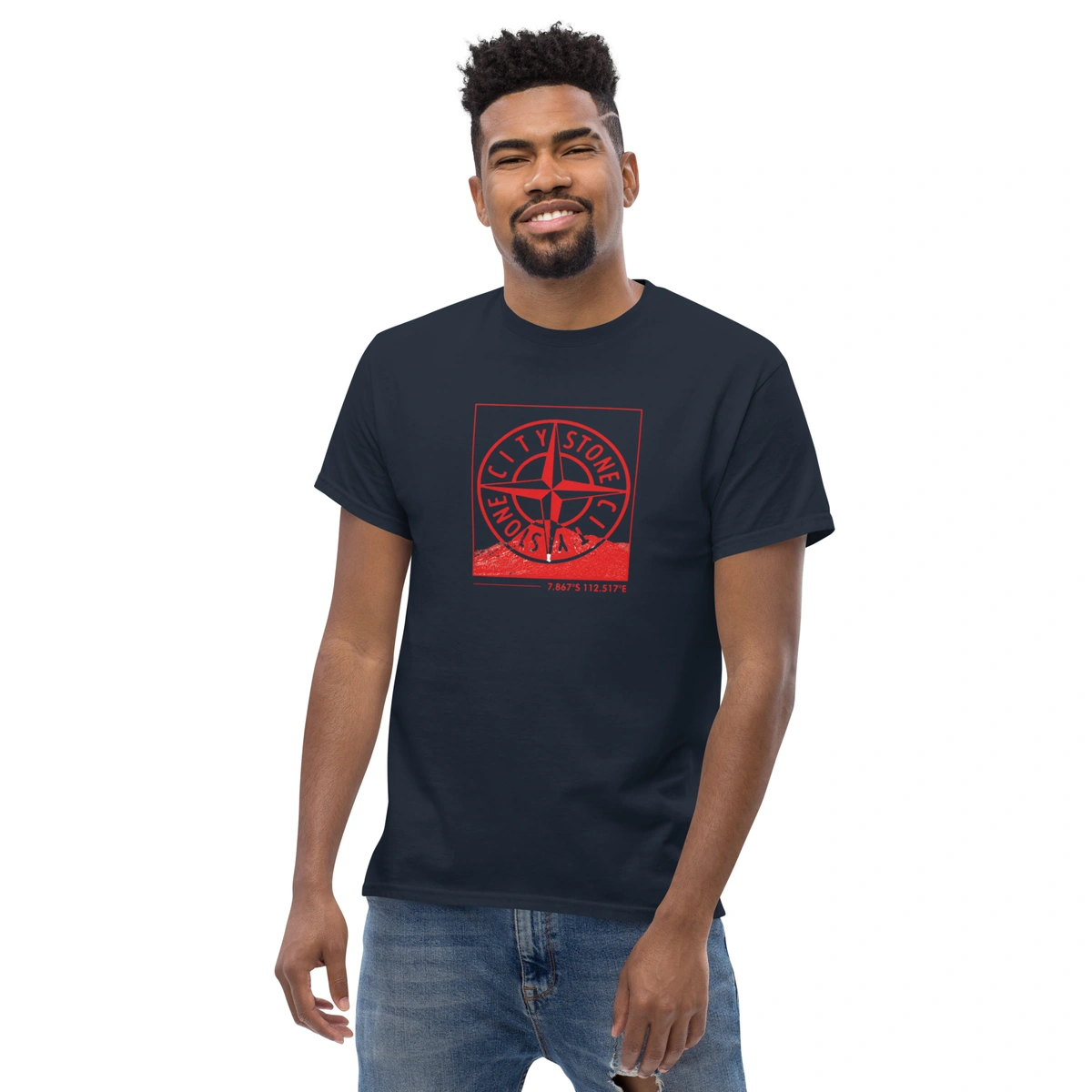 Camiseta Masculina Stone Island Red Edition - Imagem 9