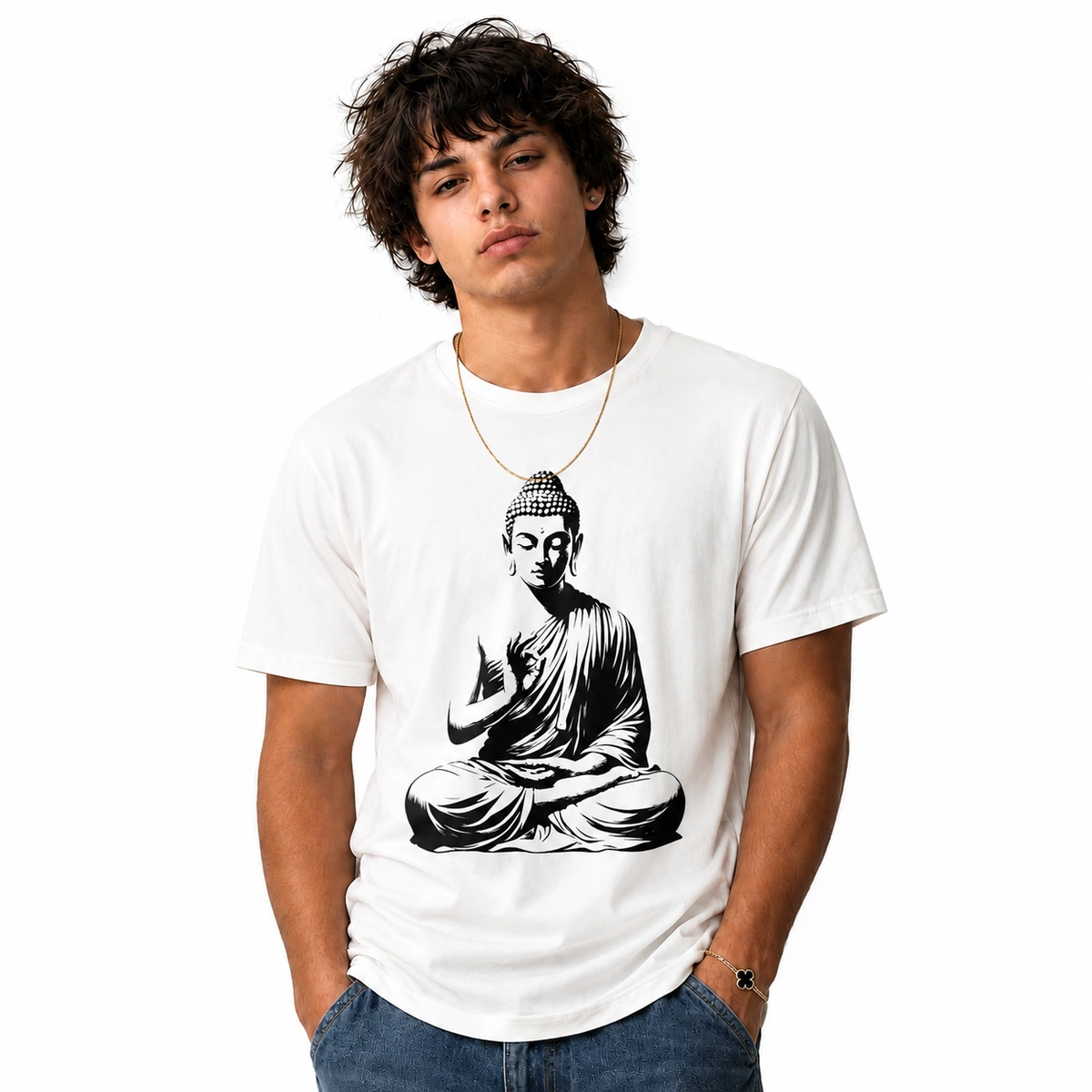 Camiseta Masculina Buddha Zen - Imagem 3