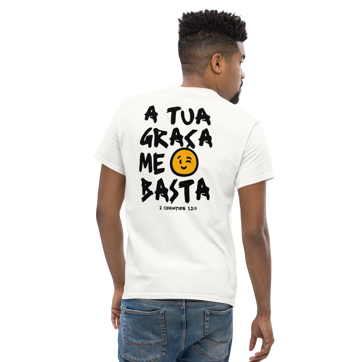 Camiseta Masculina Cristã A Tua Graça Me Basta - Imagem 5