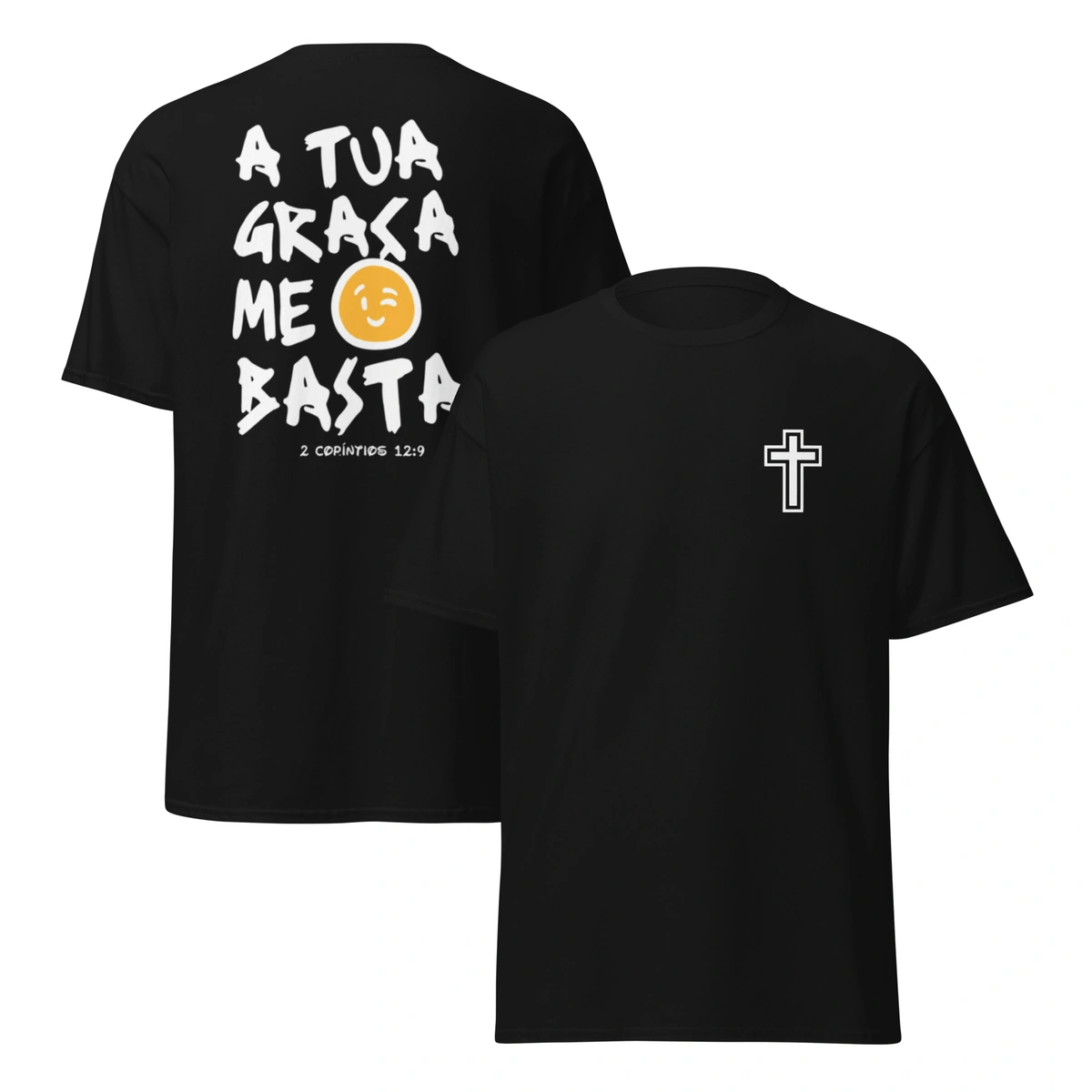 Camiseta Masculina Cristã A Tua Graça Me Basta - Imagem 7
