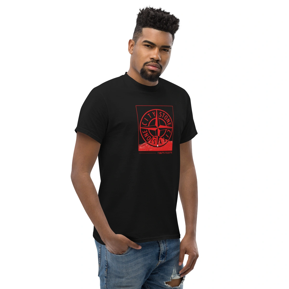 Camiseta Masculina Stone Island Red Edition - Imagem 18