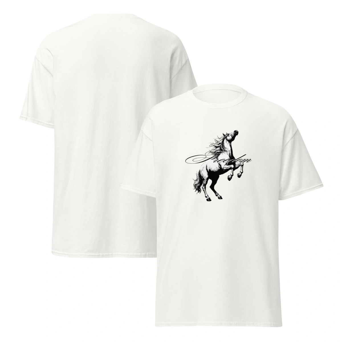Camisa Feminina Baby Look Freedom Horse - Imagem 5