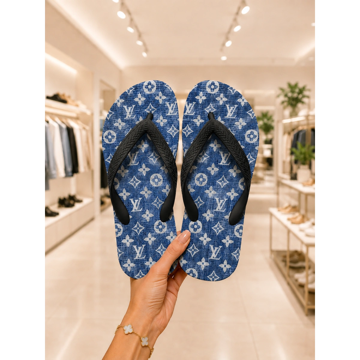 Chinelo Feminino LV Jeans - Imagem 6