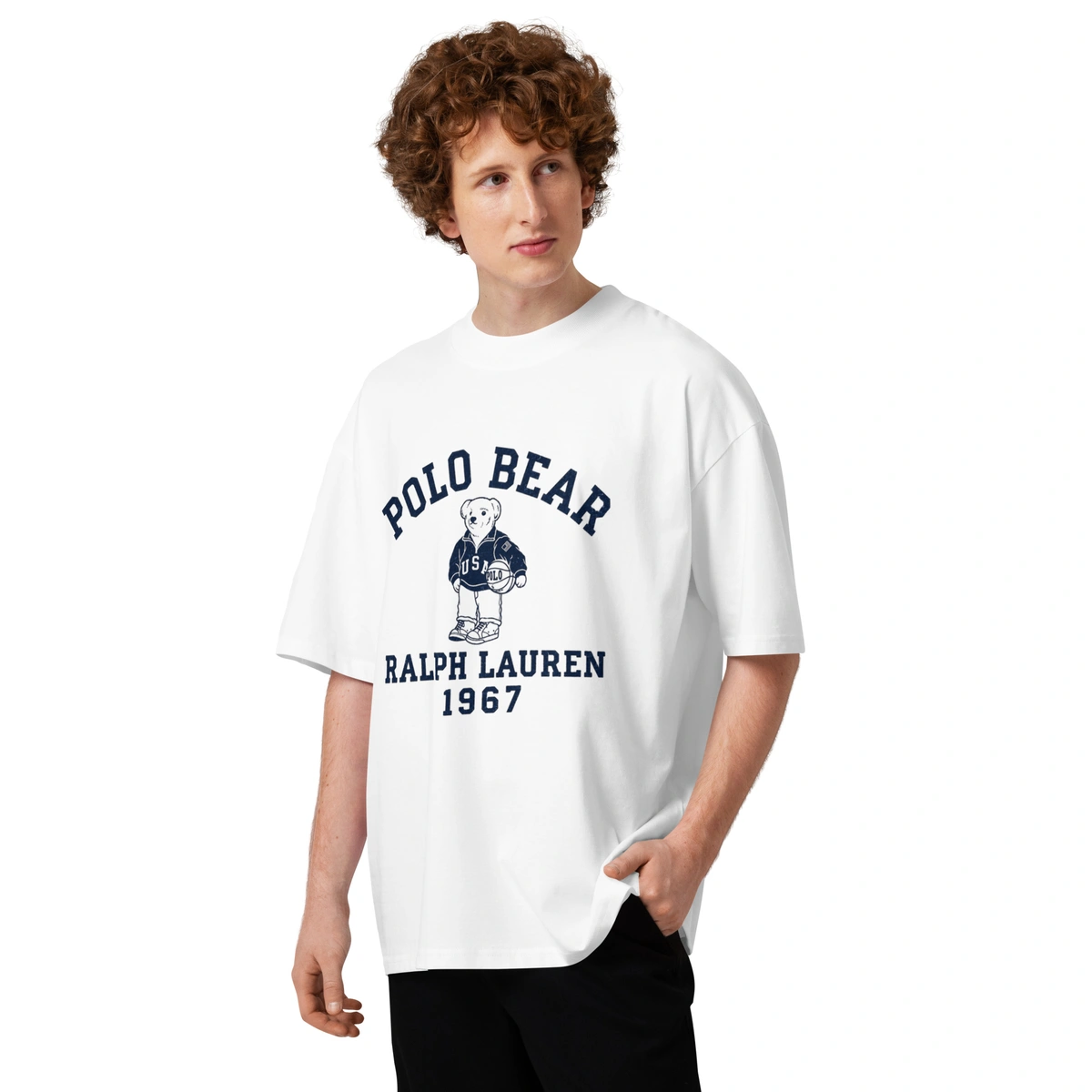 Camiseta Masculina Oversized Polo Bear Ralph Lauren - Imagem 9