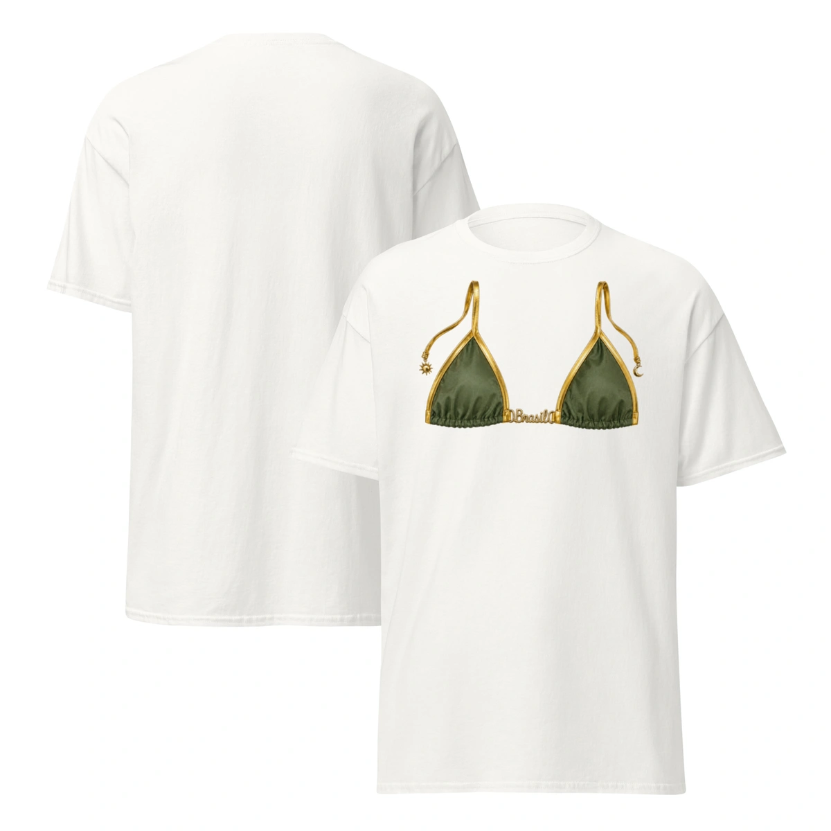Camisa Feminina Baby Look Brasil Beach - Imagem 5