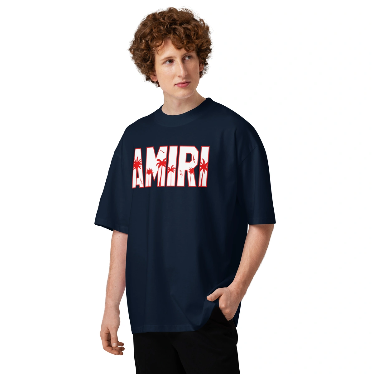 Camiseta Masculina Oversized Amiri Sunset - Imagem 18