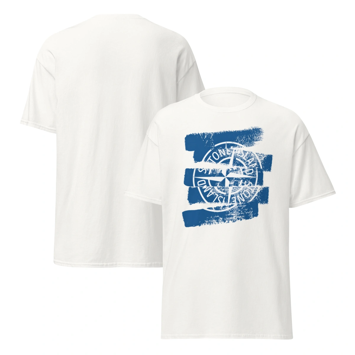 Camiseta Masculina Stone Island Blue Splash - Imagem 5