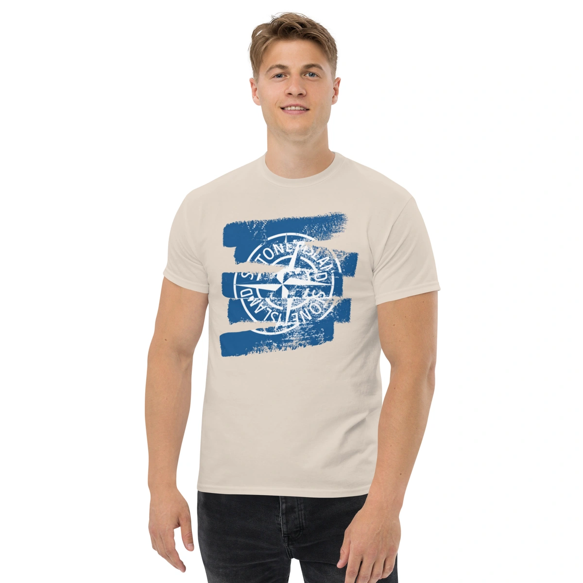 Camiseta Masculina Stone Island Blue Splash - Imagem 27