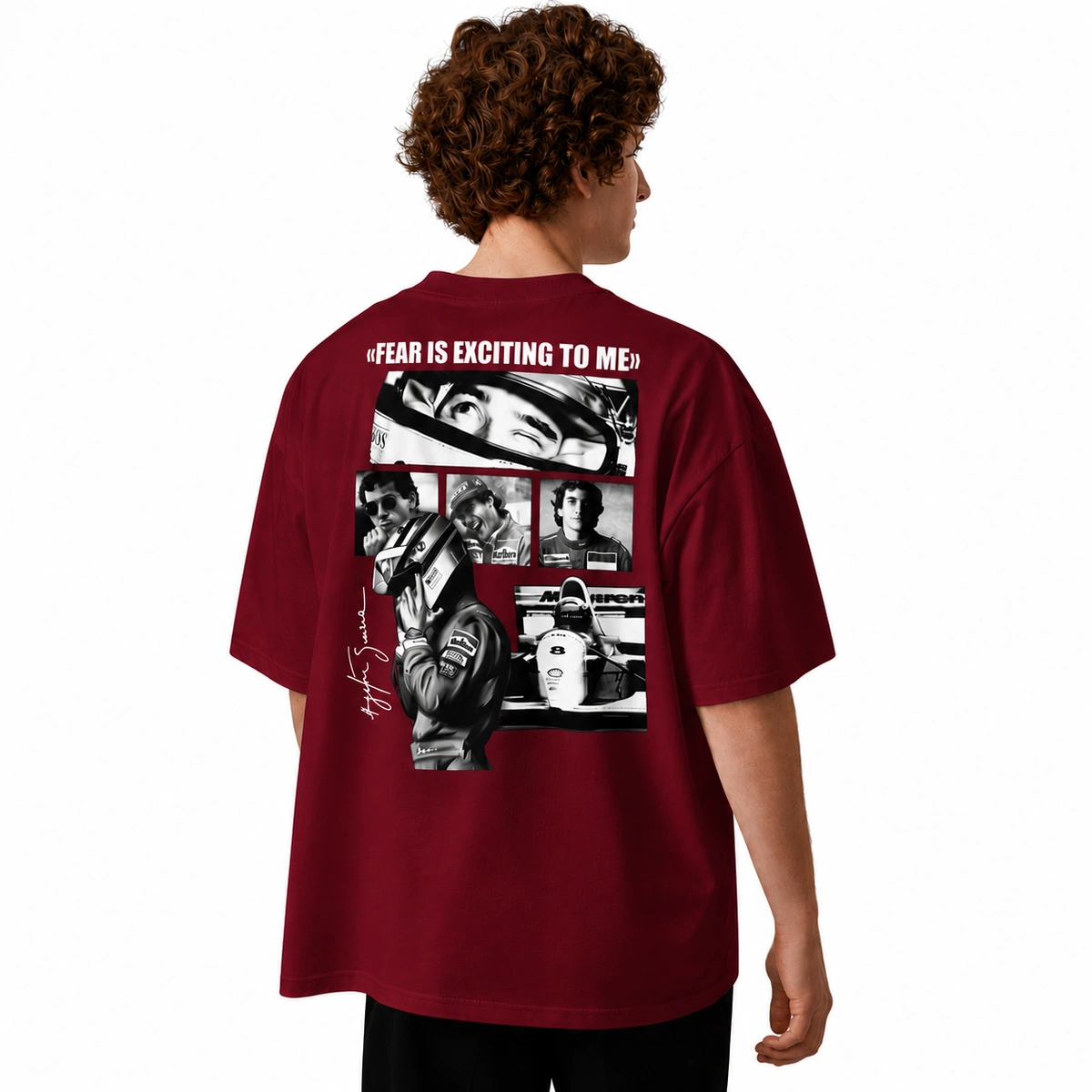 Camiseta Masculina Oversized Ayrton Senna - Imagem 29