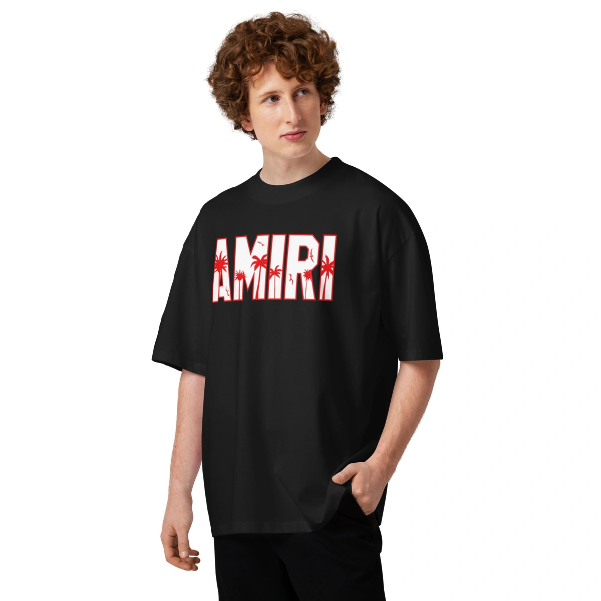 Camiseta Masculina Oversized Amiri Sunset - Imagem 4