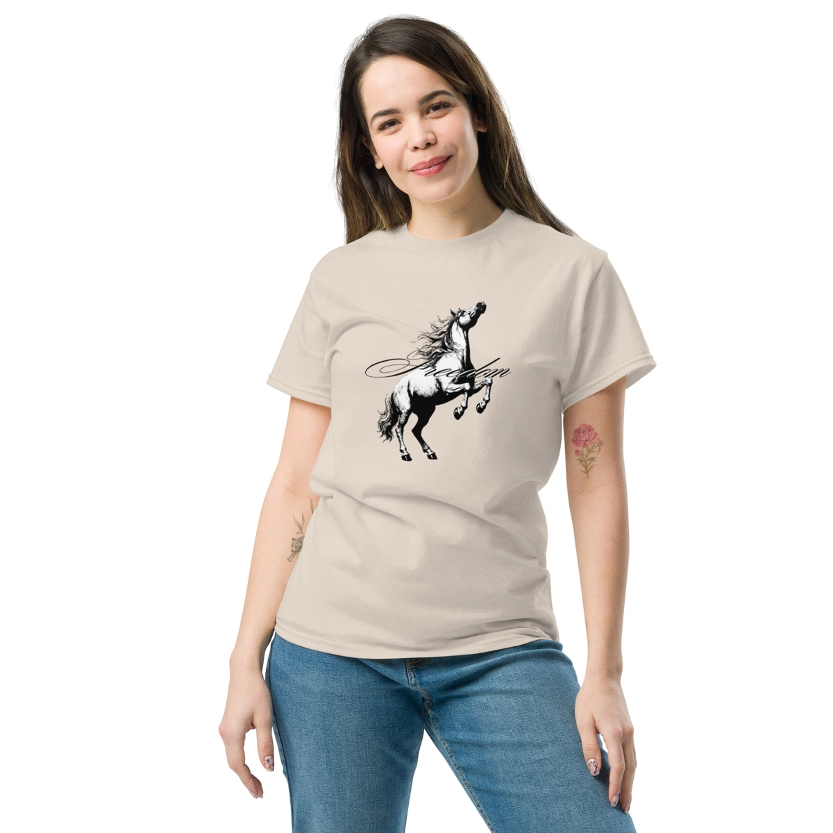 Camisa Feminina Baby Look Freedom Horse - Imagem 9