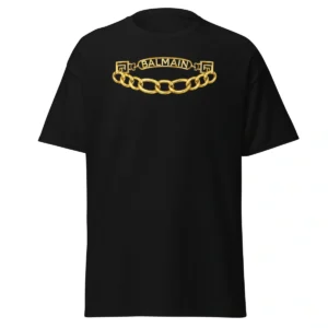 Camiseta Masculina Balmain Gold
