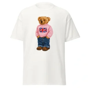 Camisa Feminina Baby Look Polo Bear Pink