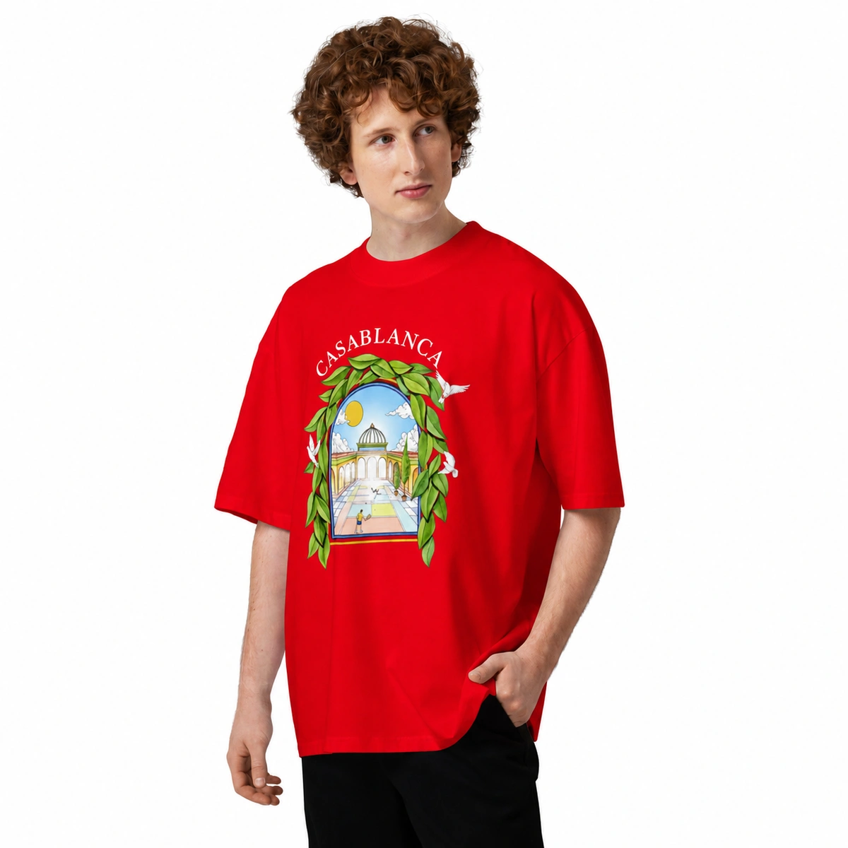 Camiseta Masculina Oversized Casa Blanca Club - Imagem 3