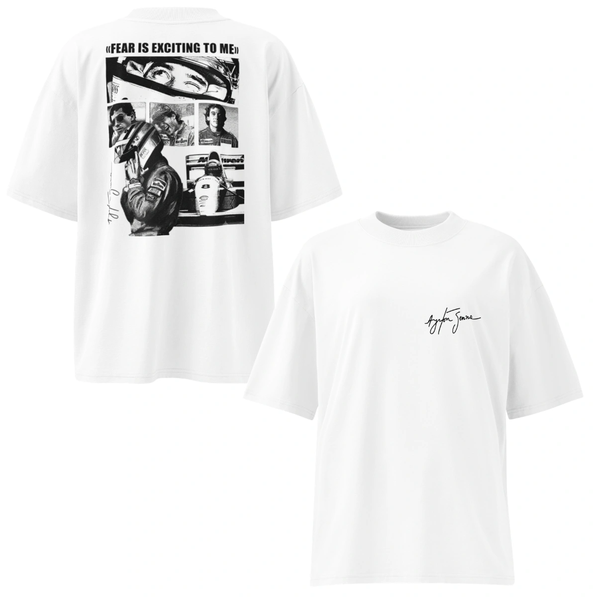 Camiseta Masculina Oversized Ayrton Senna - Imagem 7