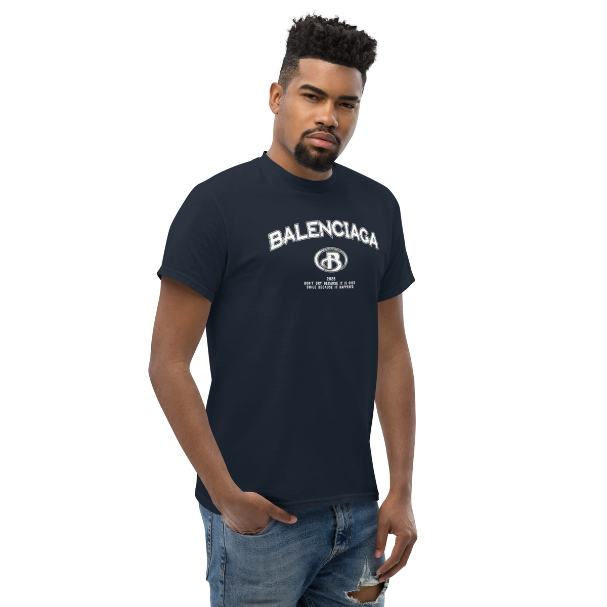 Camiseta Masculina Balenciaga Vintage Paris - Imagem 6