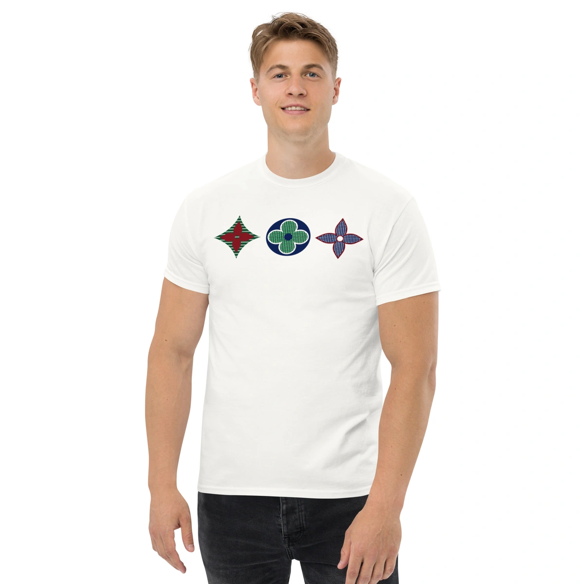 Camiseta Masculina Louis Vuitton Tricolor - Imagem 9