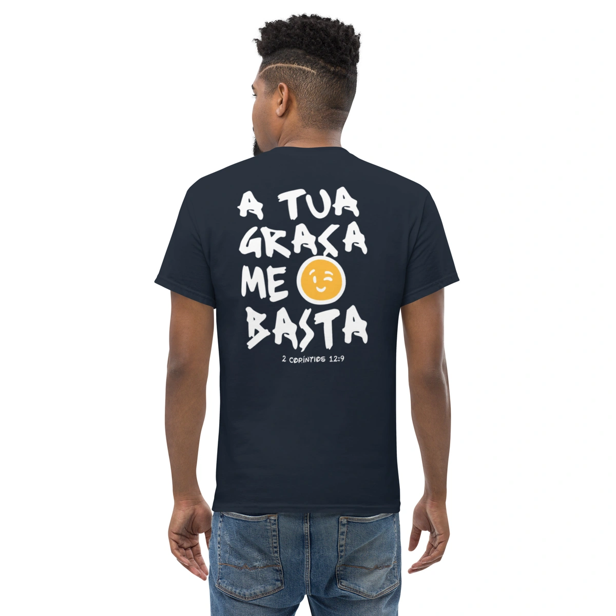 Camiseta Masculina Cristã A Tua Graça Me Basta - Imagem 17