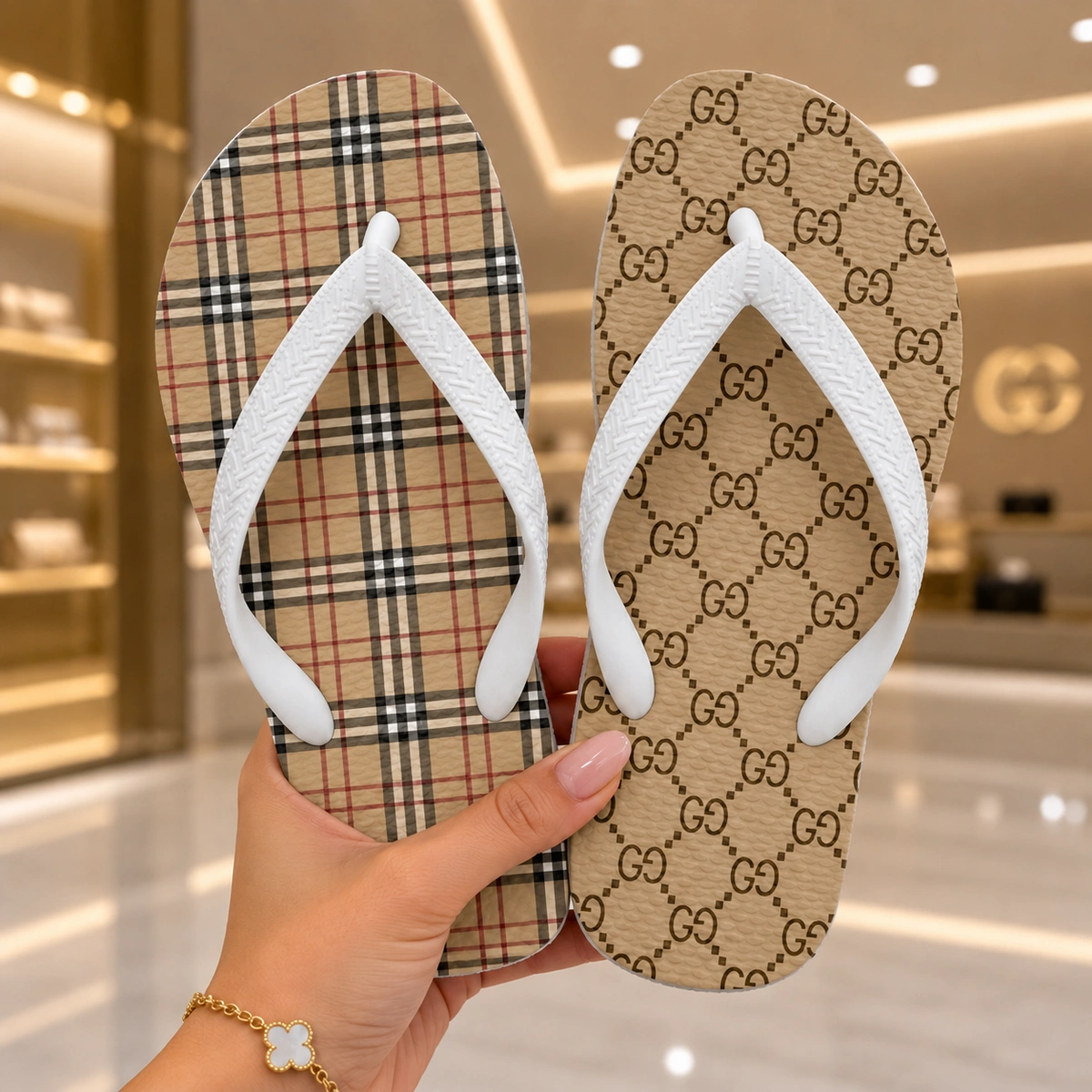 Chinelo Feminino Gucci Vanilla - Imagem 3