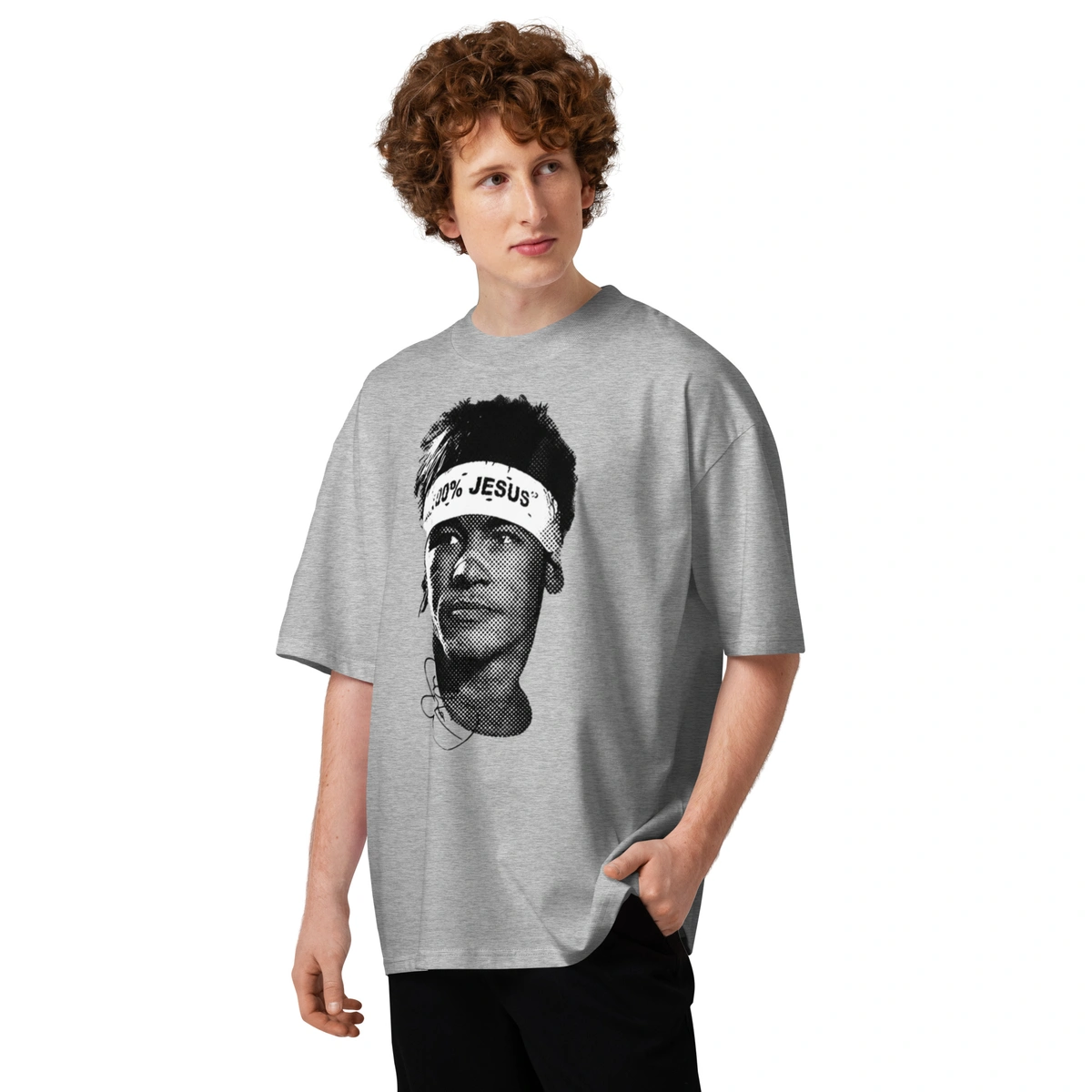 Camiseta Masculina Oversized Neymar 100% Jesus - Imagem 28