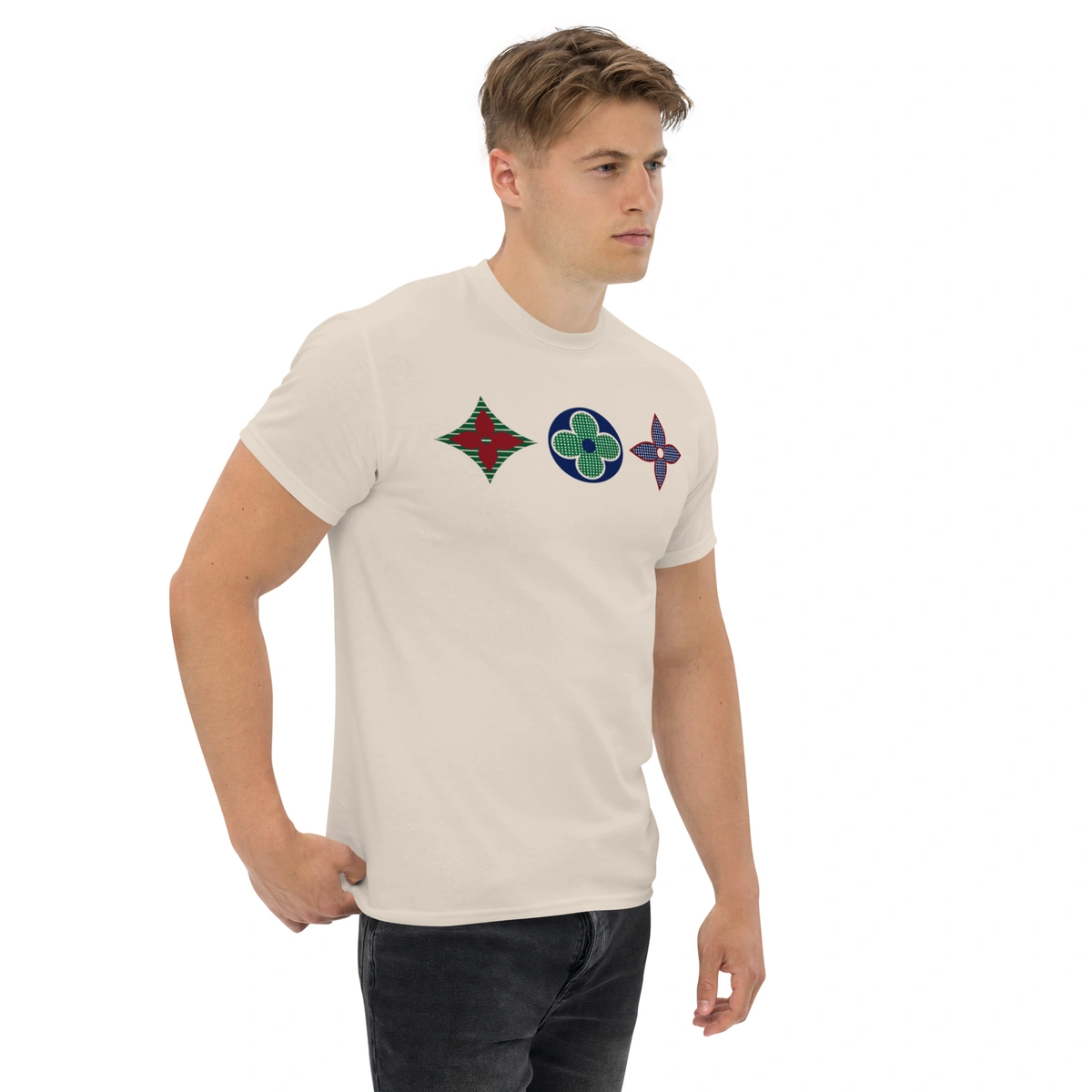 Camiseta Masculina Louis Vuitton Tricolor - Imagem 18