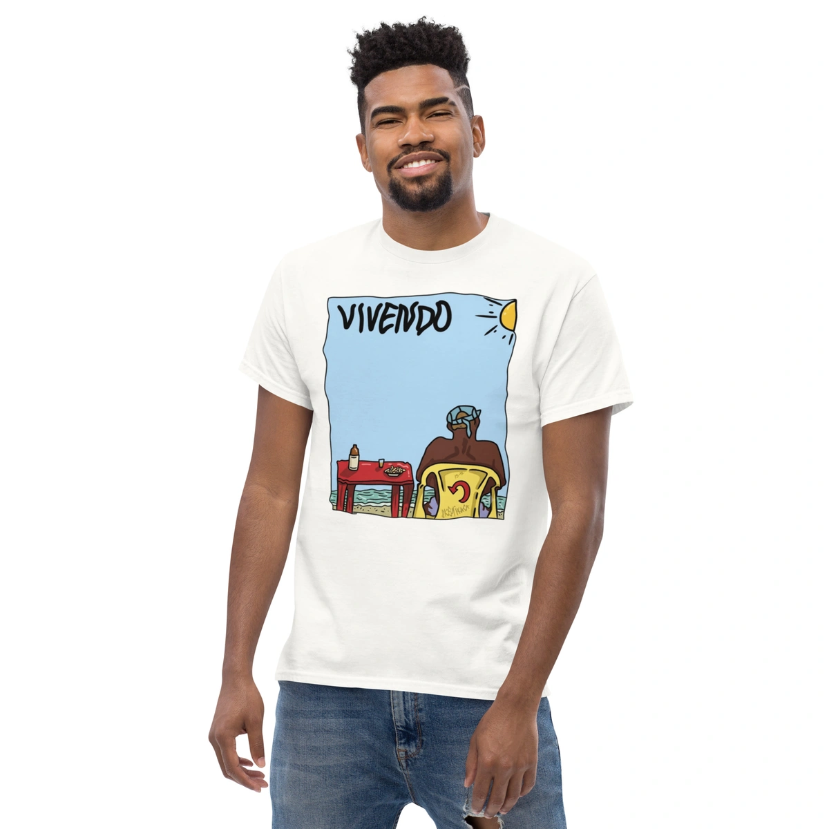 Camiseta Masculina Vivendo Verão - Imagem 4