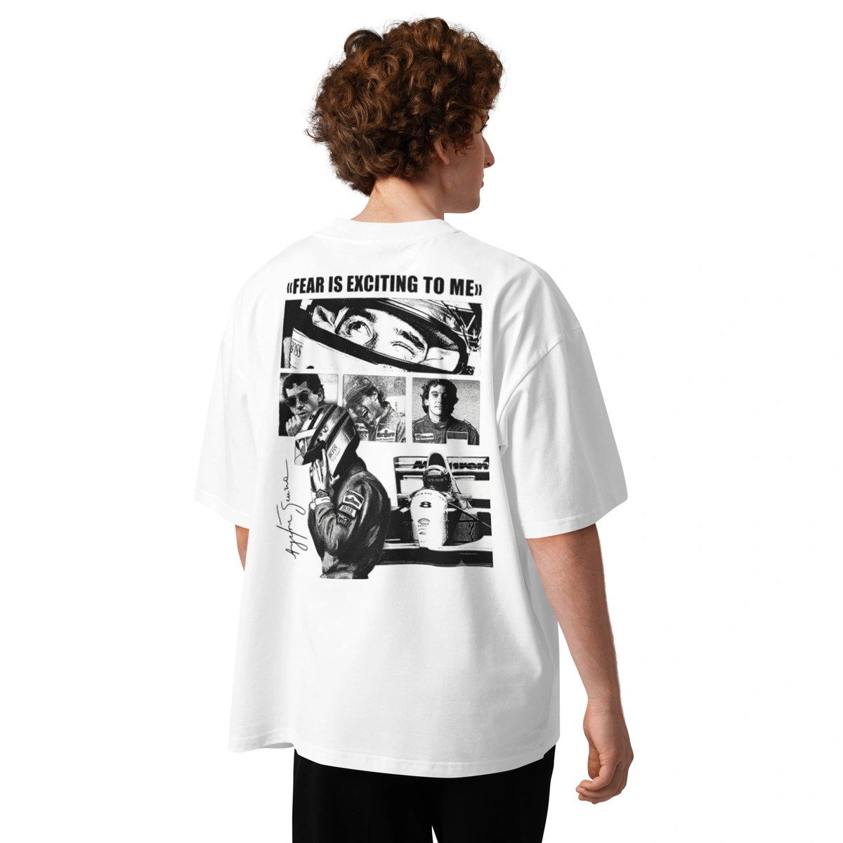 Camiseta Masculina Oversized Ayrton Senna - Imagem 11