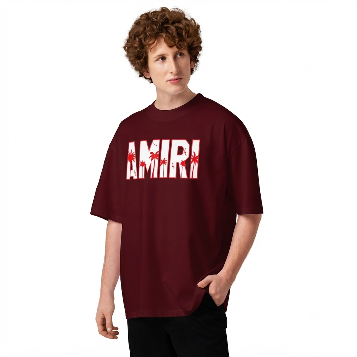 Camiseta Masculina Oversized Amiri Sunset - Imagem 8