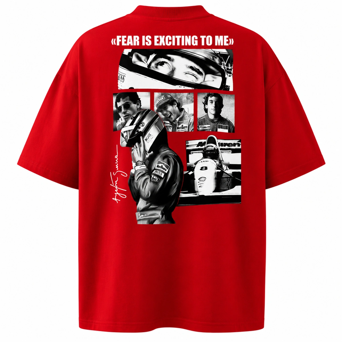 Camiseta Masculina Oversized Ayrton Senna - Imagem 15