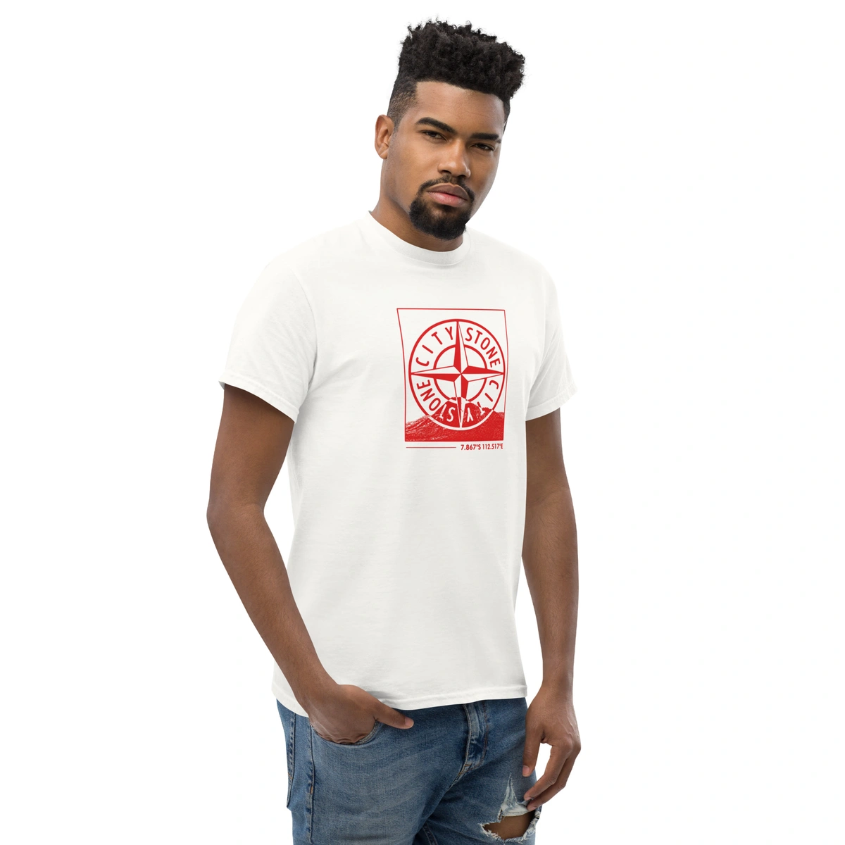 Camiseta Masculina Stone Island Red Edition - Imagem 6