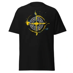 Camiseta Masculina Stone Island Blue & Gold
