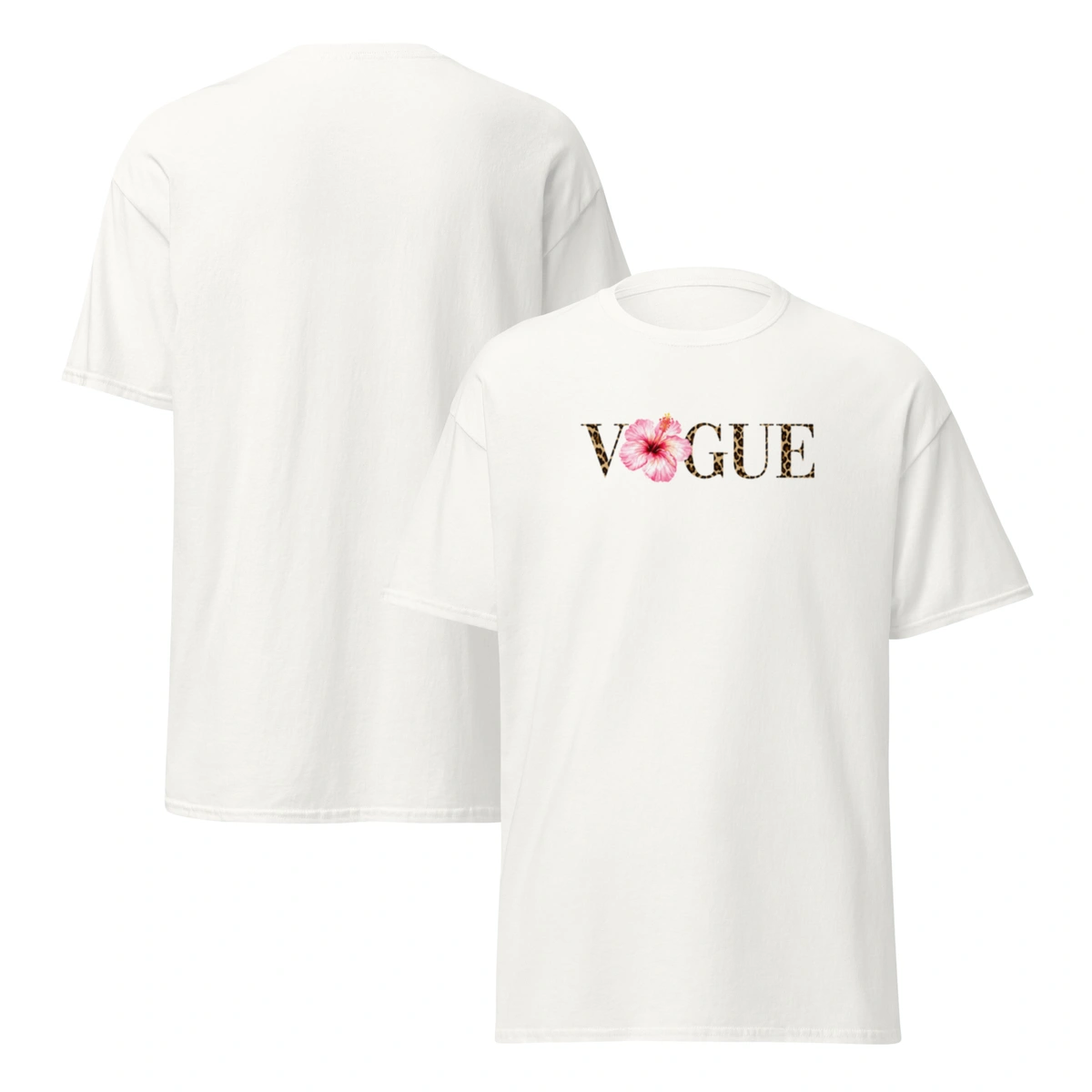 Camisa Feminina Baby Look Vogue Tropical - Imagem 5