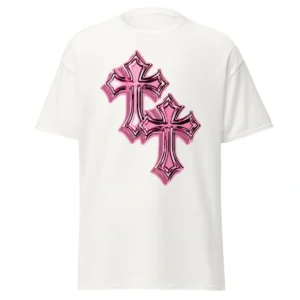 Camiseta Masculina Pink Cross
