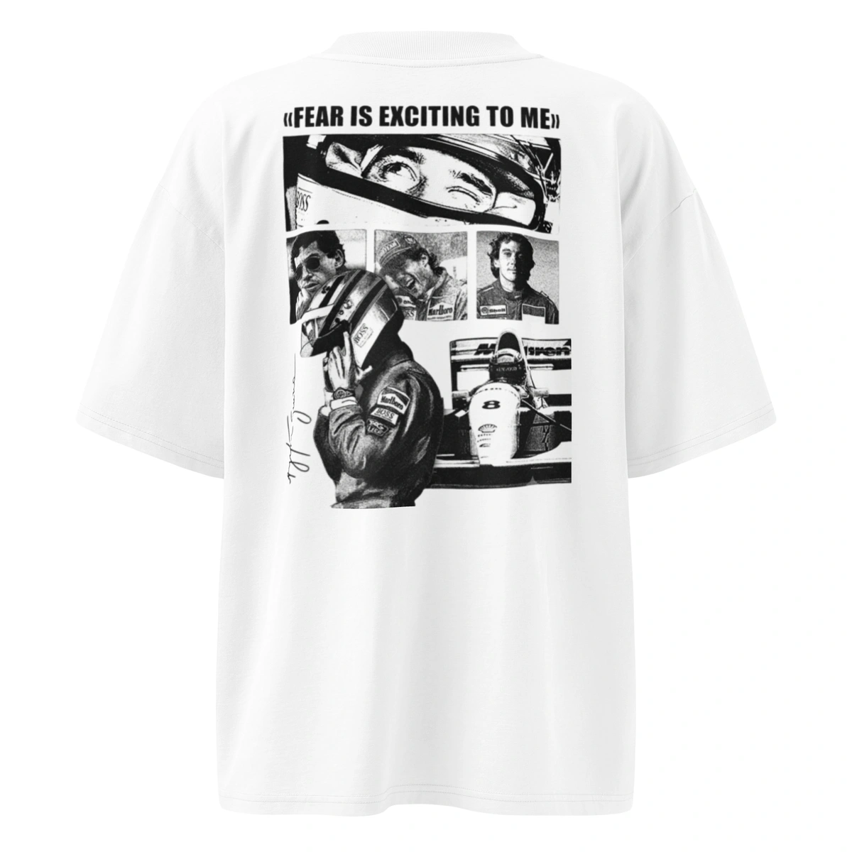 Camiseta Masculina Oversized Ayrton Senna - Imagem 9