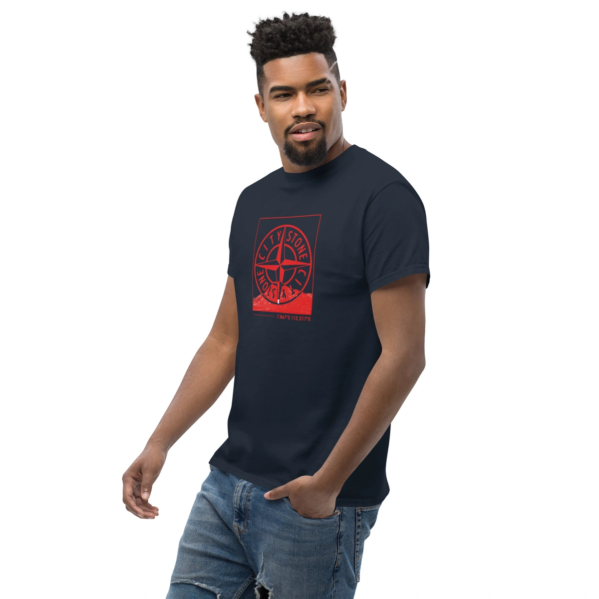 Camiseta Masculina Stone Island Red Edition - Imagem 12